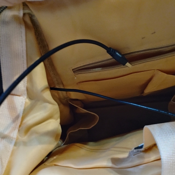 VSNOON Laptop Backpack Stylish College School Backpack with USB Black Pink Roses - Picture 11 of 13